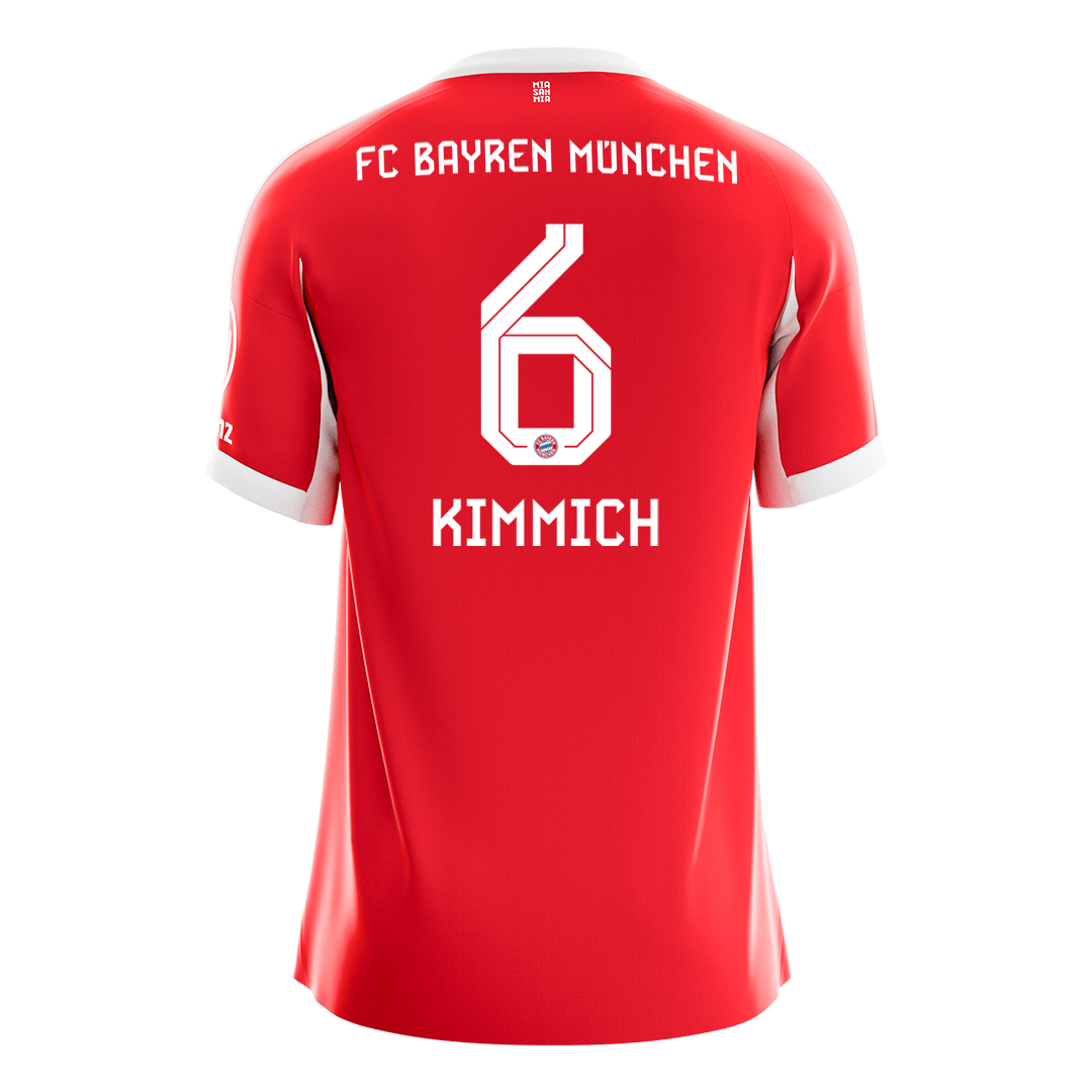 KIMMICH #6 Bayern Munich Soccer Jersey Home 2025/26 Custom Shirt