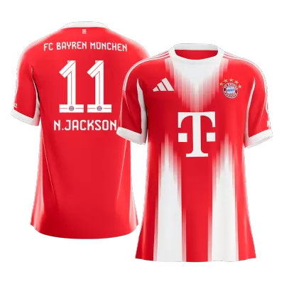 N.JACKSON #11 Bayern Munich Soccer Jersey Home Custom Shirt 2025/26 - bestsoccerstore