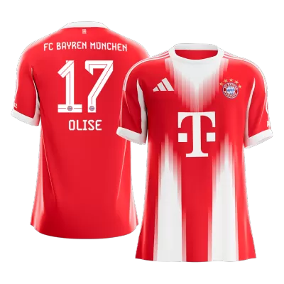 OLISE #17 Bayern Munich Soccer Jersey Home Custom Shirt 2025/26 - bestsoccerstore