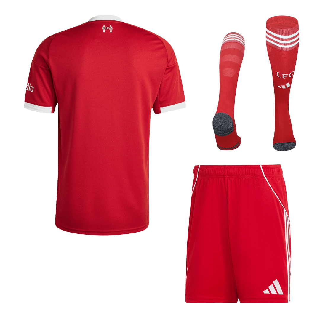 Liverpool Home 2025/26 Custom Full Soccer Kit - bestsoccerstore