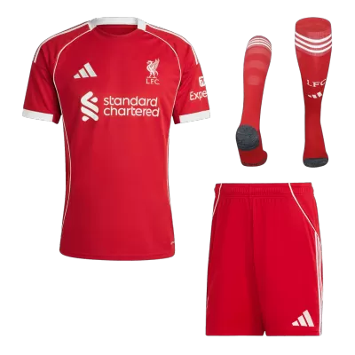 Liverpool Home Custom Full Soccer Kit 2025/26 - bestsoccerstore