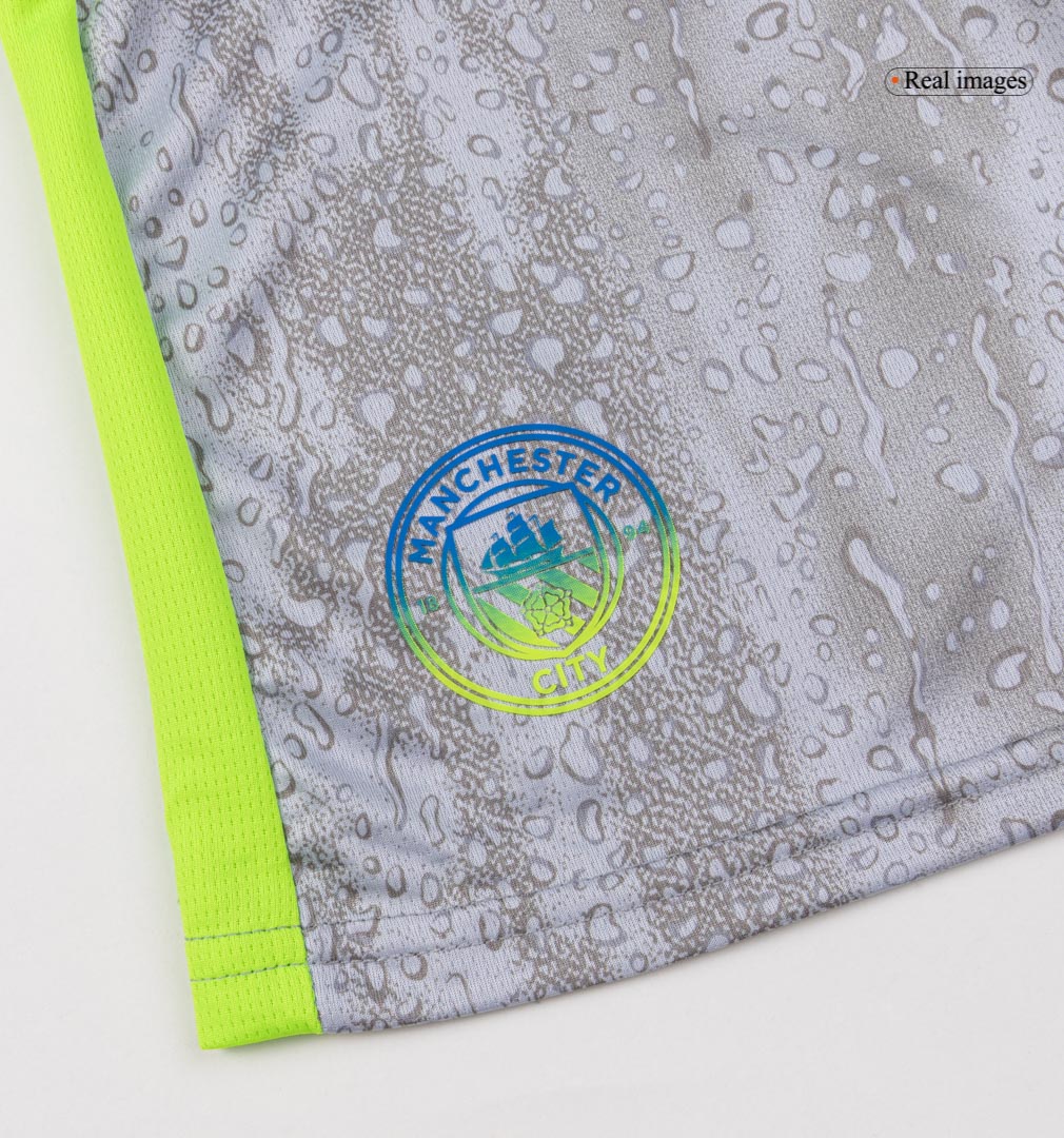 Kids Manchester City Third Away Soccer Kits 2025/26 - bestsoccerstore