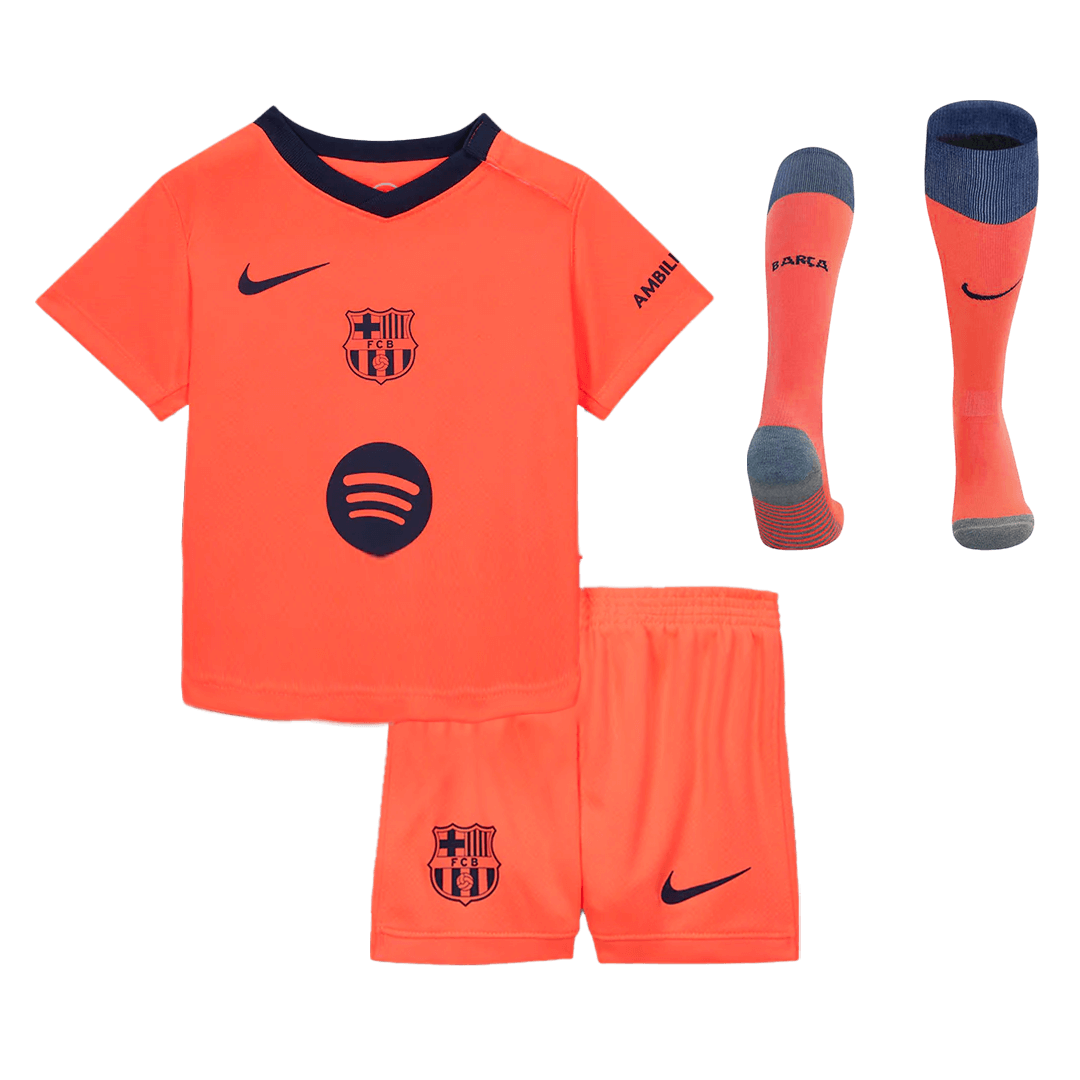 Kids Barcelona Third Away Custom Full Soccer Kits 2025/26 - bestsoccerstore