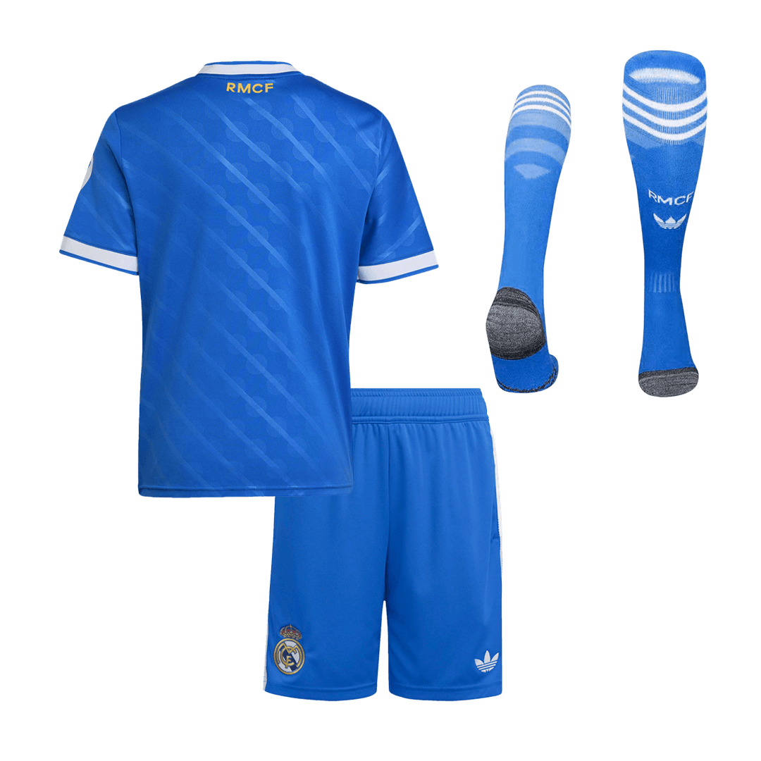 Kids Real Madrid Custom Third Away Full Soccer Kits 2025/26