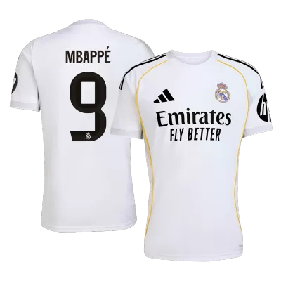MBAPPÉ #9 Real Madrid Soccer Jersey Home Custom Shirt 2025/26 - bestsoccerstore
