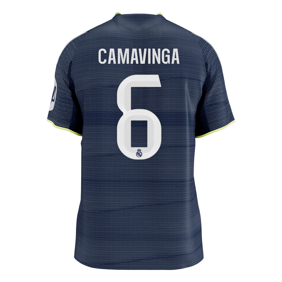 Real Madrid CAMAVINGA #6 Away Custom Player Version Soccer Jersey 2025/26