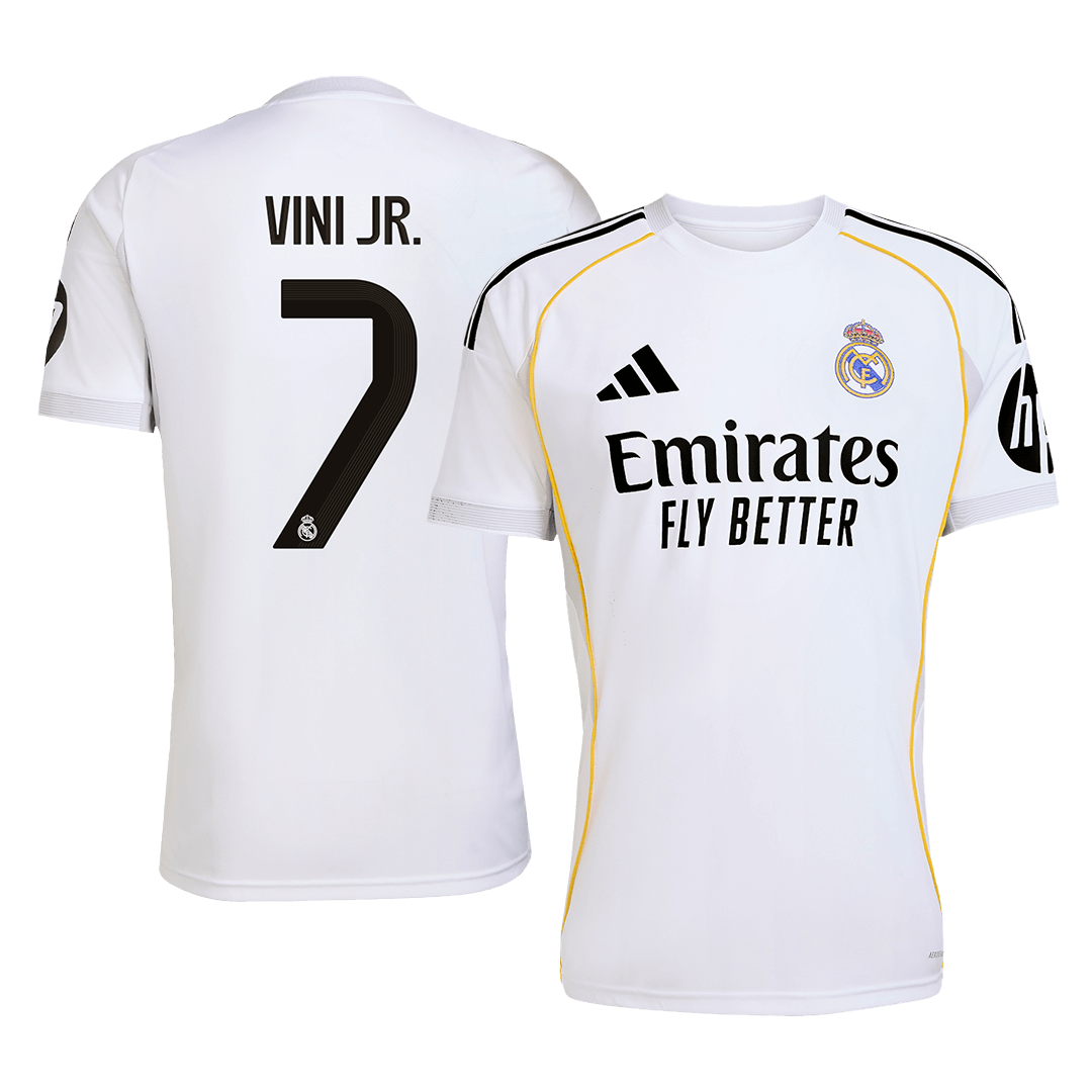 VINI JR. #7 Real Madrid Soccer Jersey Home Custom Shirt 2025/26 - bestsoccerstore