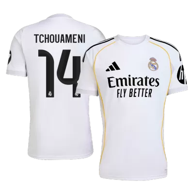 Real Madrid Jersey Custom TCHOUAMENI #14 Soccer Jersey Home 2025/26 - bestsoccerstore