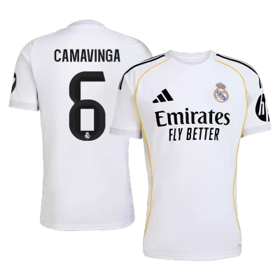 Real Madrid Jersey Custom CAMAVINGA #6 Soccer Jersey Home 2025/26 - bestsoccerstore