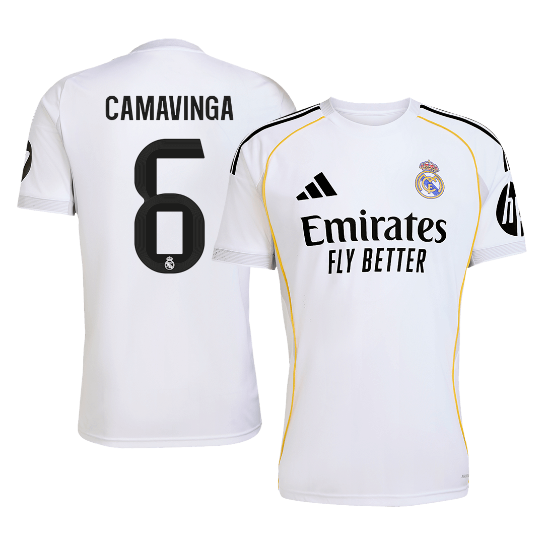 Real Madrid Jersey Custom CAMAVINGA #6 Soccer Jersey Home 2025/26 - bestsoccerstore