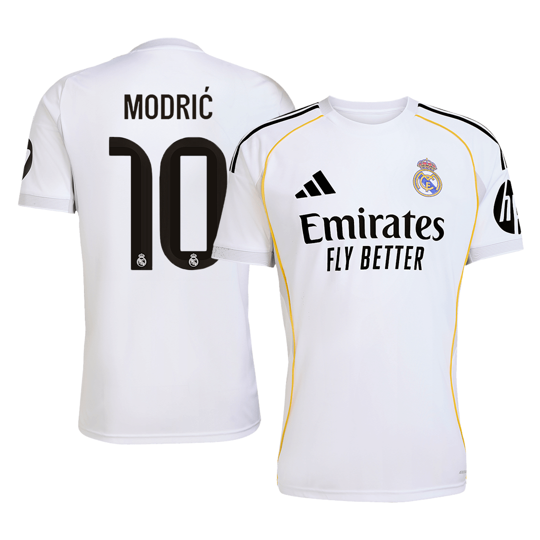 MODRIĆ #10 Real Madrid Soccer Jersey Home Custom Shirt 2025/26 - bestsoccerstore