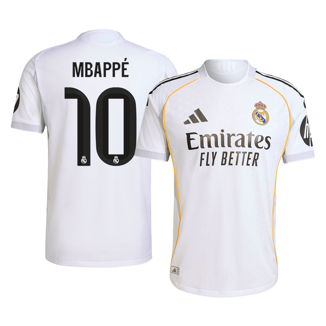 MBAPPÉ #10 Real Madrid Soccer Jersey Home Custom Shirt 2025/26 - bestsoccerstore
