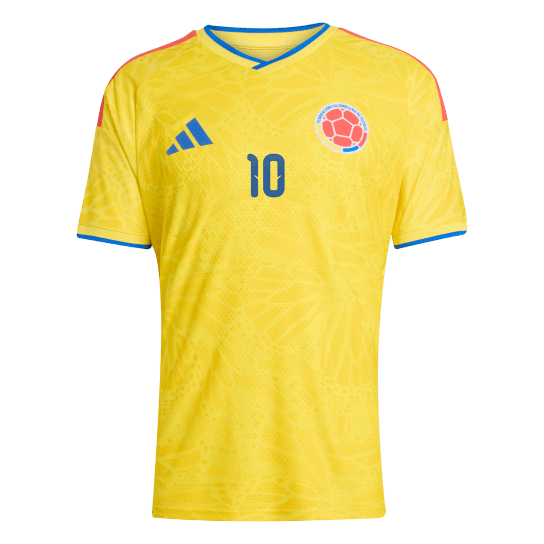 Colombia JAMES #10 Home Custom Player Version Soccer Jersey World Cup 2026 - bestsoccerstore