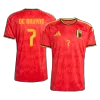 DE BRUYNE #7 Belgium Soccer Jersey Home Custom Shirt World Cup 2026 - bestsoccerstore