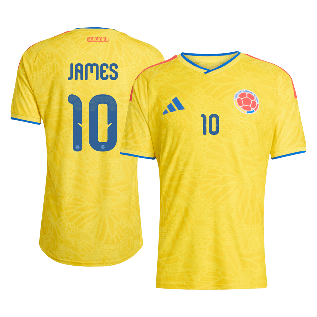 Colombia JAMES #10 Home Custom Player Version Soccer Jersey World Cup 2026 - bestsoccerstore