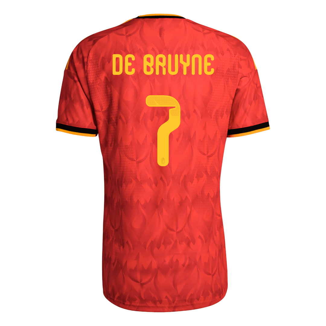 Belgium DE BRUYNE #7 Home Custom Player Version Soccer Jersey World Cup 2026