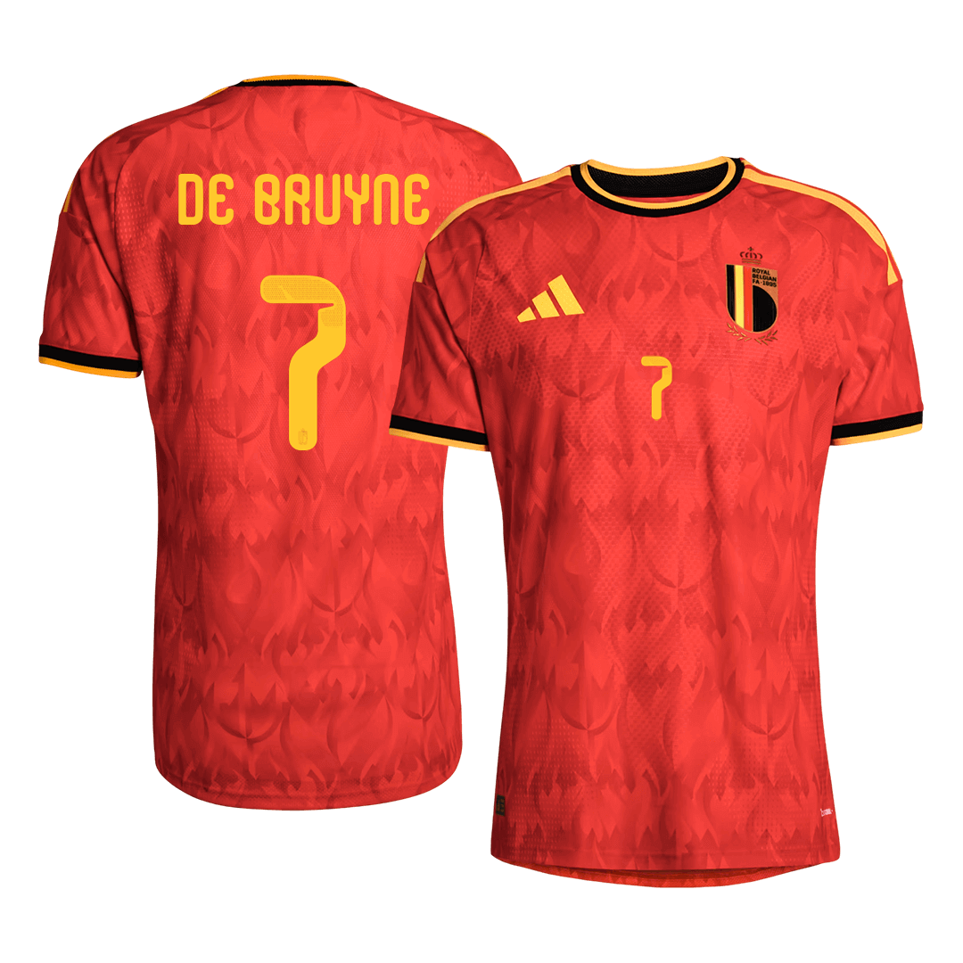 Belgium DE BRUYNE #7 Home Custom Player Version Soccer Jersey World Cup 2026 - bestsoccerstore