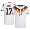 Germany WIRTZ #17 Home Custom Player Version Soccer Jersey World Cup 2026 - bestsoccerstore