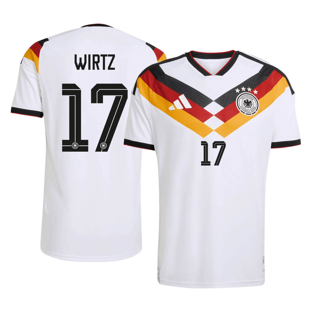 Germany WIRTZ #17 Home Custom Player Version Soccer Jersey World Cup 2026 - bestsoccerstore