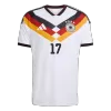 Germany WIRTZ #17 Home Custom Player Version Soccer Jersey World Cup 2026 - bestsoccerstore