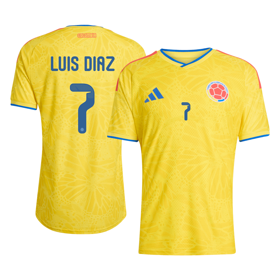 Colombia LUIS DíAZ #7 Home Custom Player Version Soccer Jersey World Cup 2026 - bestsoccerstore