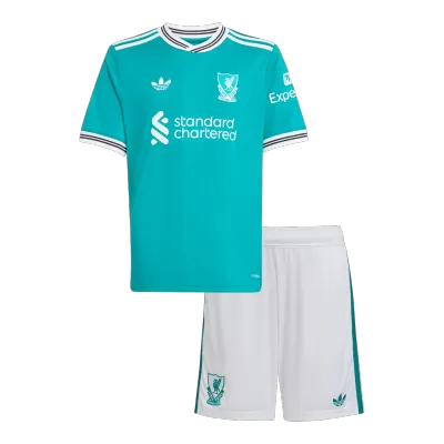 Kids Liverpool Third Away Soccer Kits 2025/26 - bestsoccerstore