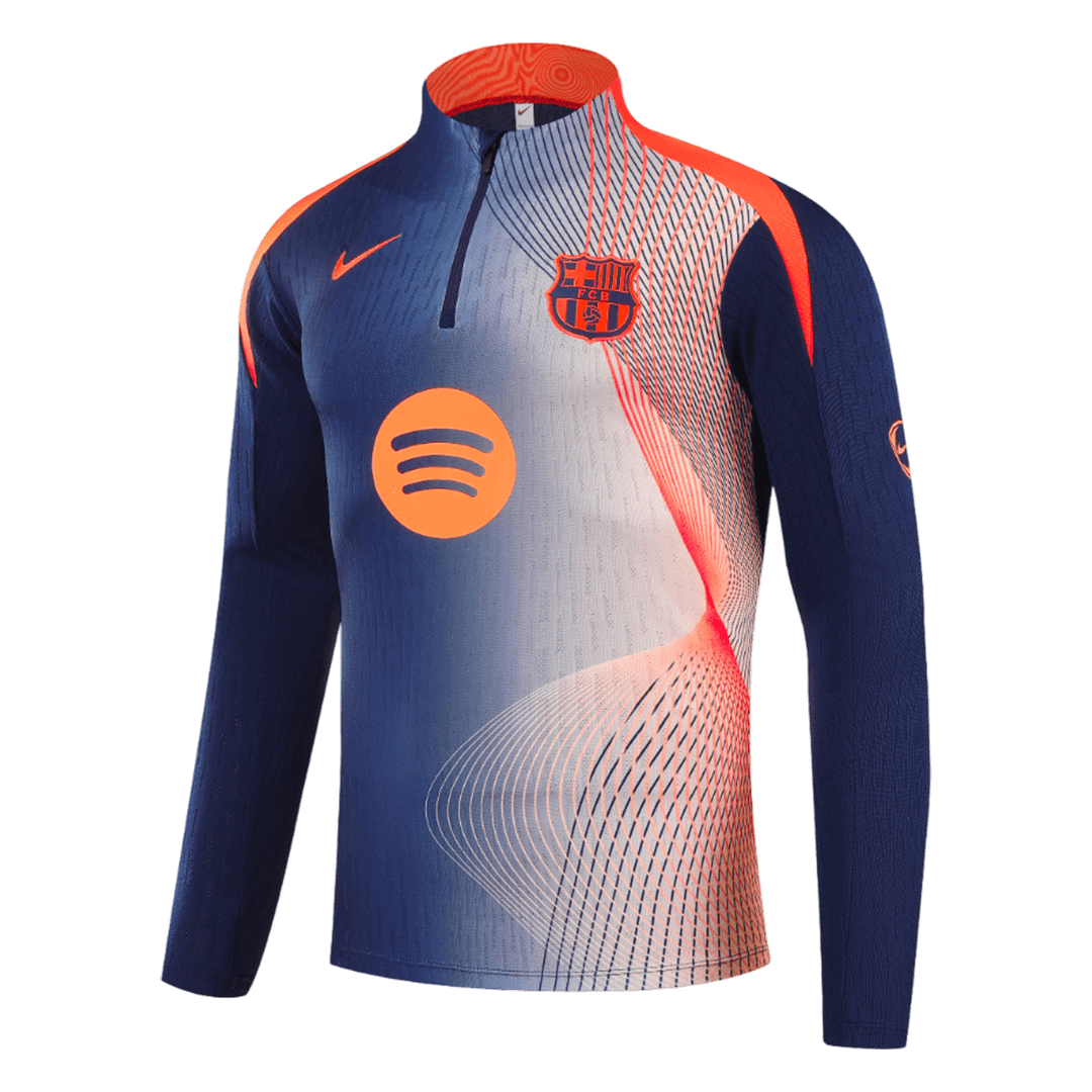 Kids Barcelona 1/4 Zipper Sweatshirt Soccer Training Kit 2025/26