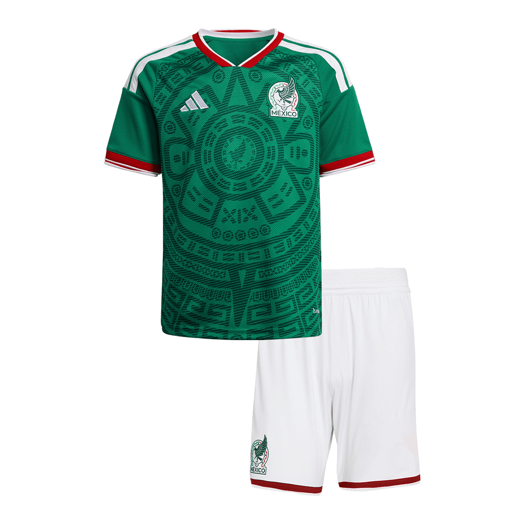 Kids Mexico Home Custom Soccer Kits World Cup 2026 - bestsoccerstore