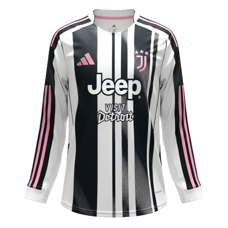 Juventus Long Sleeve Jersey Home Football Shirt 2025/26 - bestsoccerstore