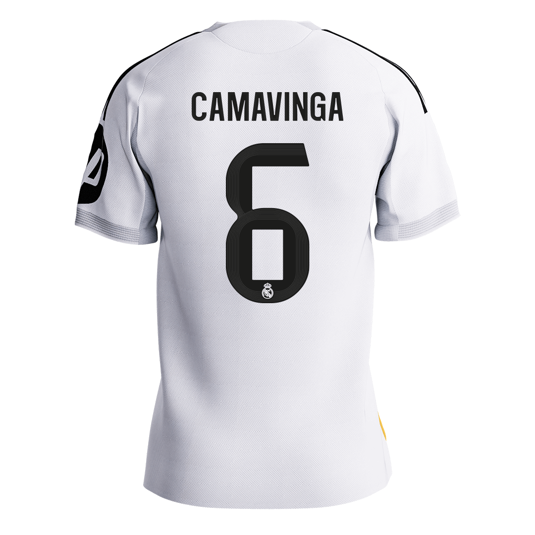 Real Madrid CAMAVINGA #6 Home Custom Player Version Soccer Jersey 2025/26 - bestsoccerstore