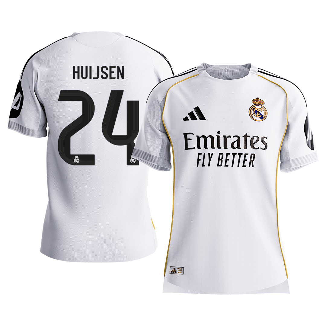 Real Madrid HUIJSEN #24 Home Custom Player Version Soccer Jersey 2025/26 - bestsoccerstore