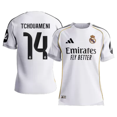 Real Madrid TCHOUAMENI #14 Home Custom Player Version Soccer Jersey 2025/26 - bestsoccerstore