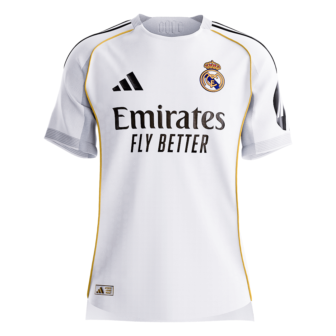 Real Madrid Home Custom Player Version Soccer Jersey 2025/26 - bestsoccerstore