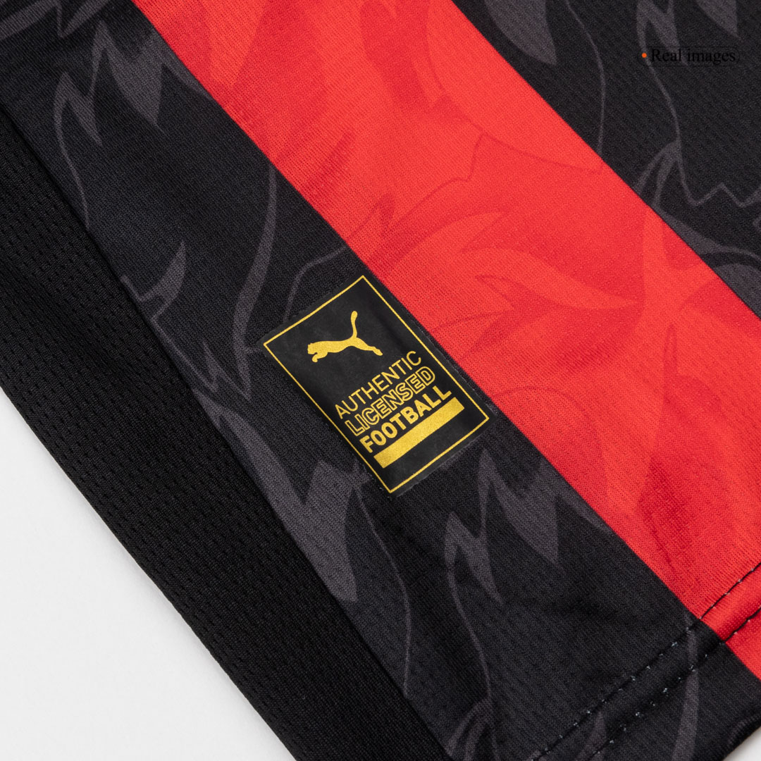 [Free]AC Milan Long Sleeve Jersey Home Football Shirt 2025/26 - bestsoccerstore