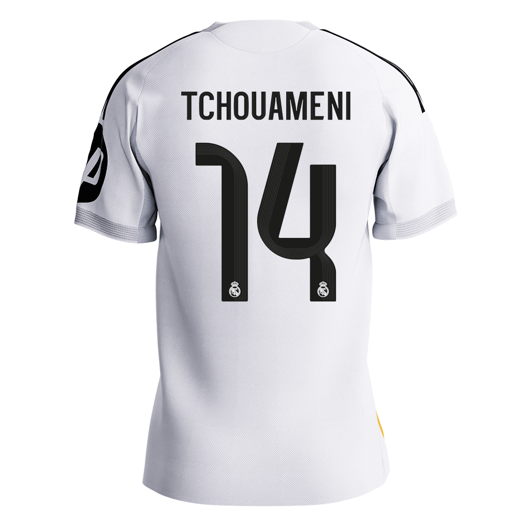 Real Madrid TCHOUAMENI #14 Home Custom Player Version Soccer Jersey 2025/26
