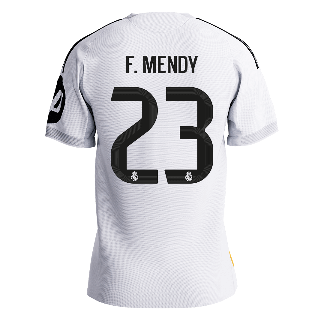 Real Madrid F.MENDY #23 Home Custom Player Version Soccer Jersey 2025/26 - bestsoccerstore