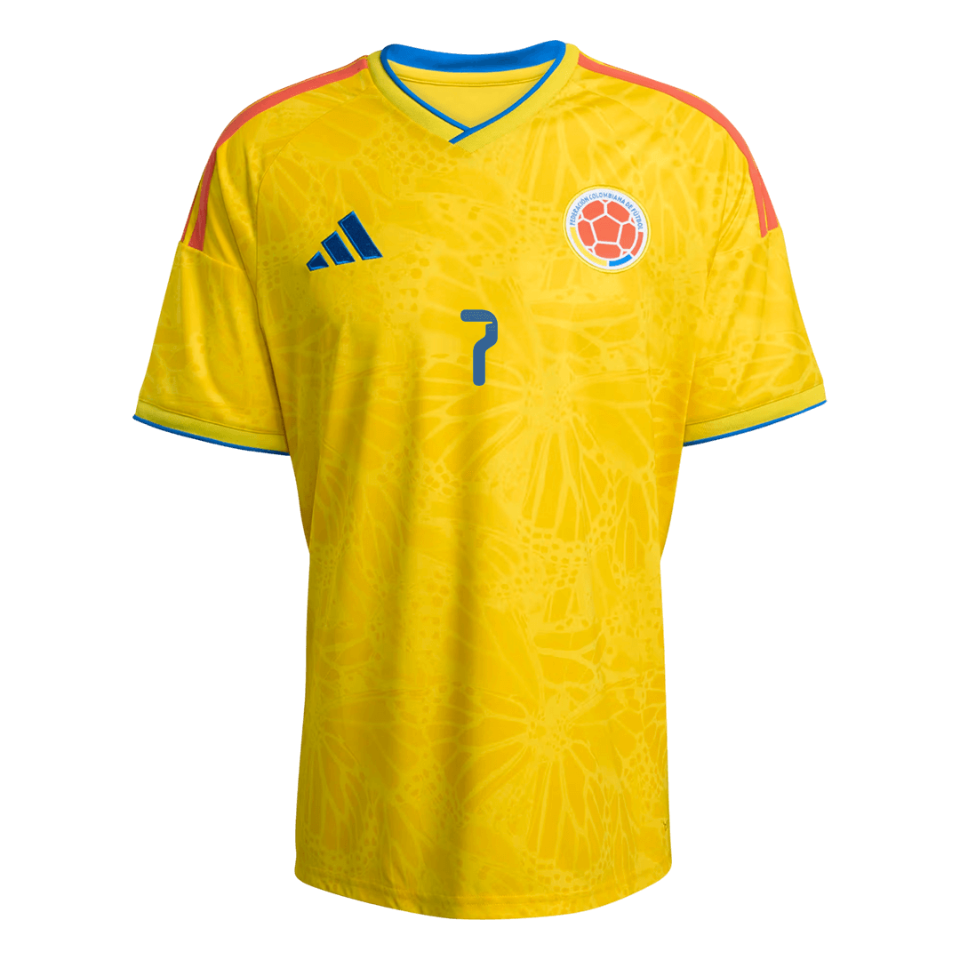 LUIS DíAZ #7 Colombia Soccer Jersey Home Custom Shirt World Cup 2026 - bestsoccerstore