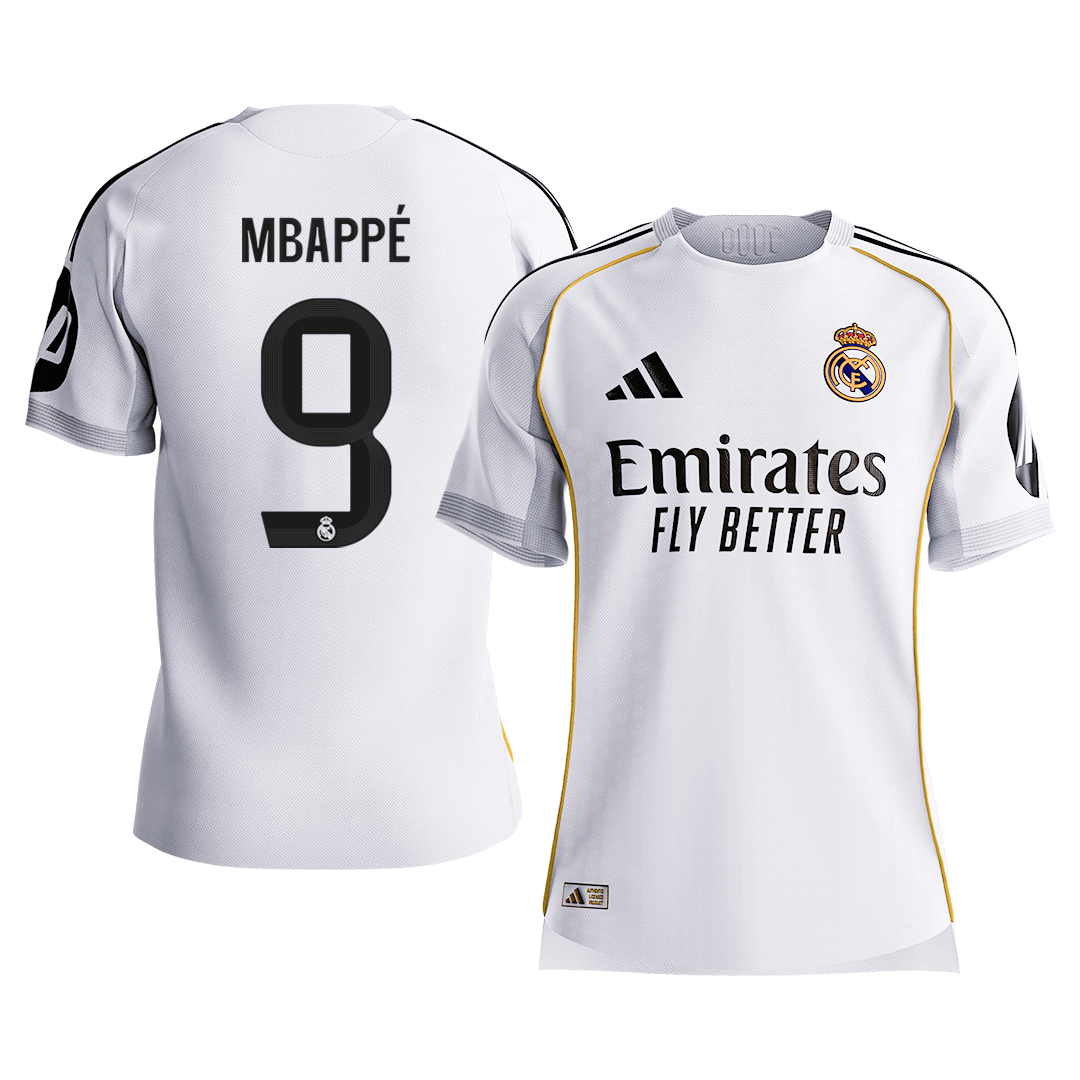 Real Madrid MBAPPÉ #9 Home Custom Player Version Soccer Jersey 2025/26 - bestsoccerstore