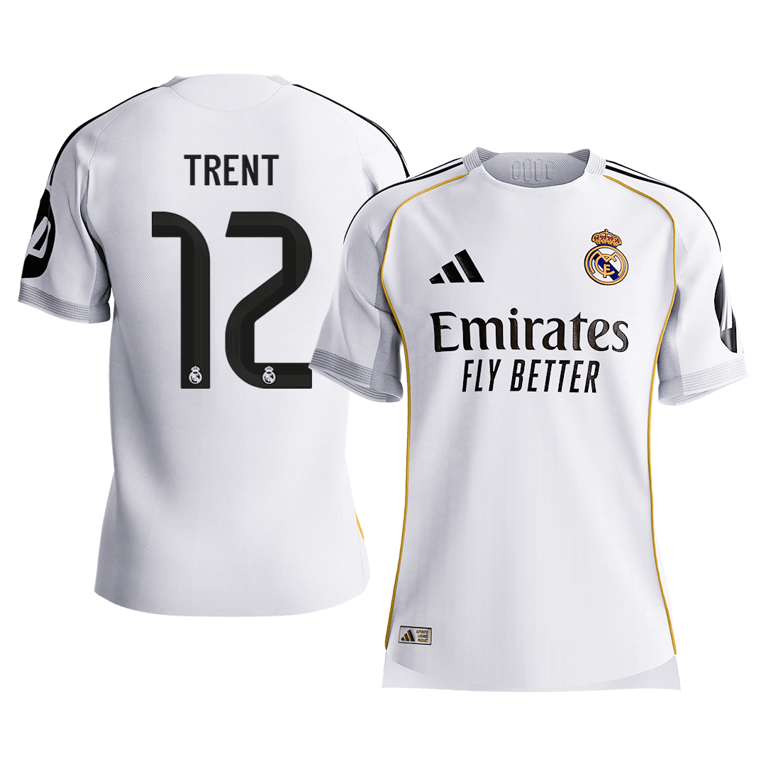 Real Madrid TRENT #12 Home Custom Player Version Soccer Jersey 2025/26 - bestsoccerstore