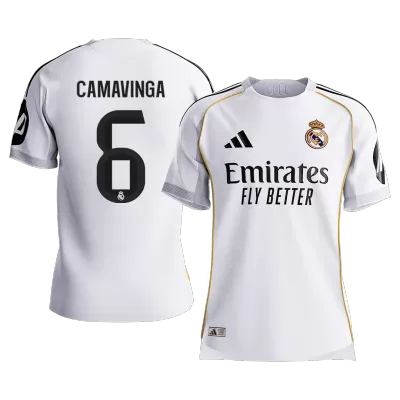 Real Madrid CAMAVINGA #6 Home Custom Player Version Soccer Jersey 2025/26 - bestsoccerstore
