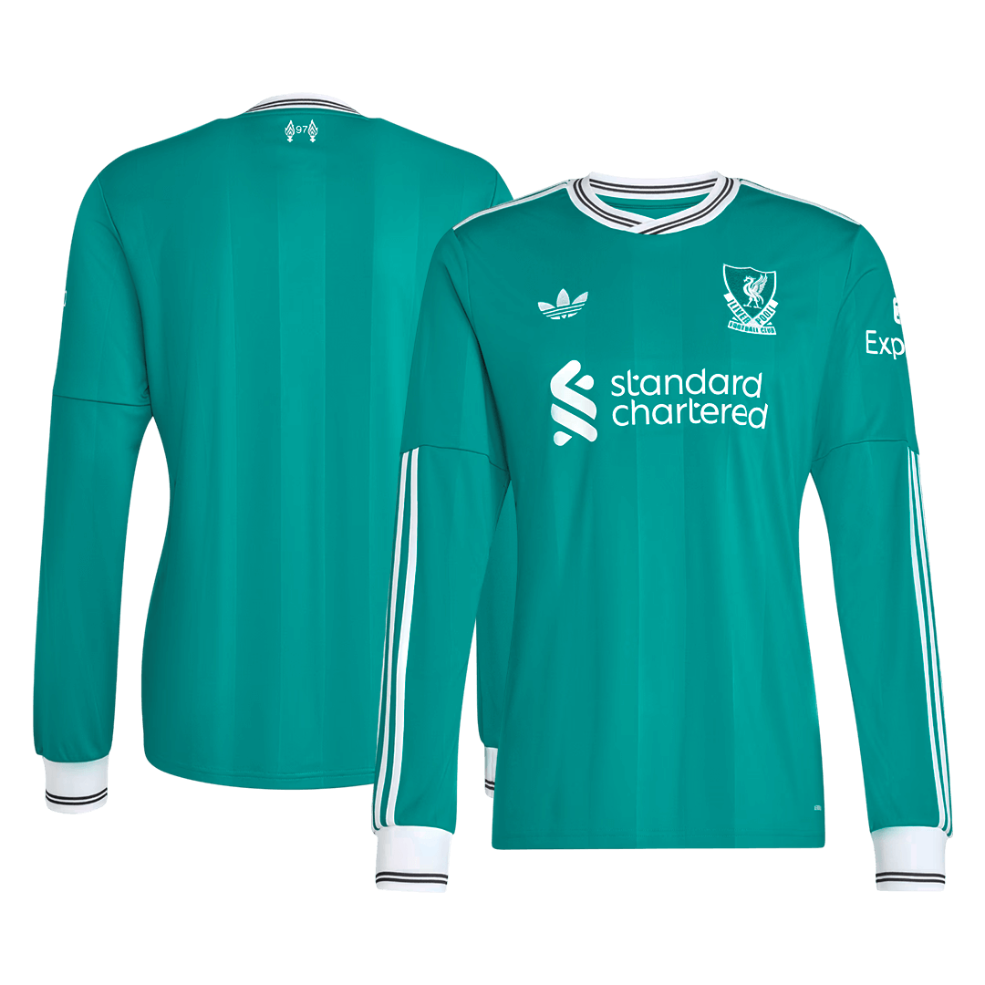 Liverpool Long Sleeve Jersey Third Away 2025/26 Football Shirt - bestsoccerstore