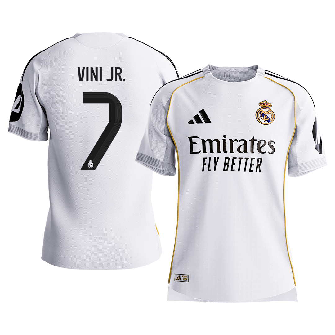Real Madrid VINI JR. #7 Home Custom Player Version Soccer Jersey 2025/26 - bestsoccerstore