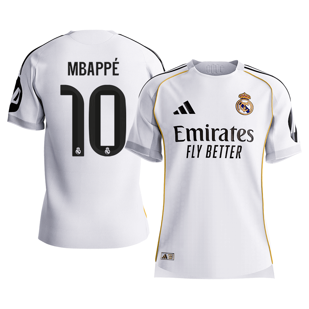 Real Madrid MBAPPÉ #10 Home Custom Player Version Soccer Jersey 2025/26 - bestsoccerstore