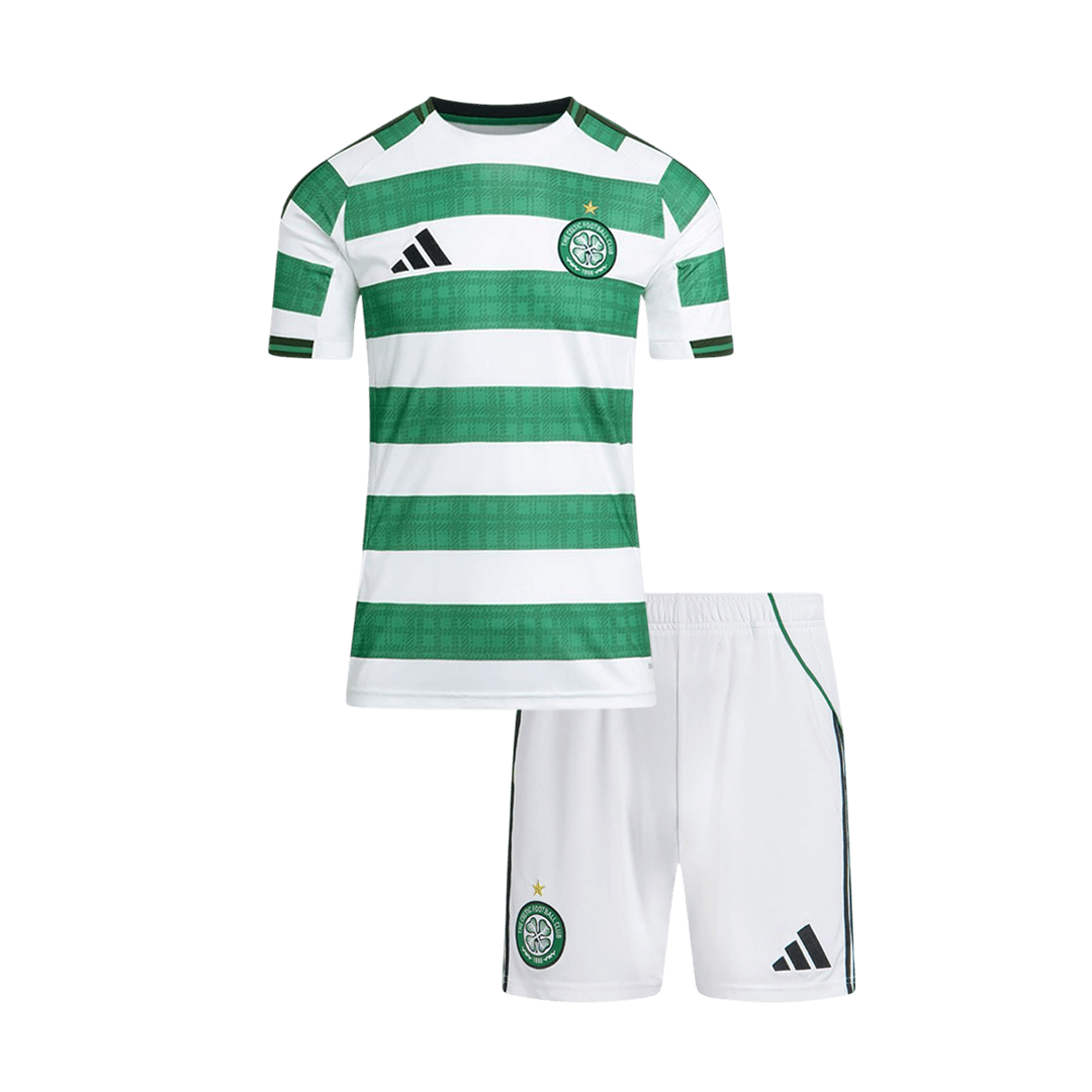 Kids Celtic Home Custom Soccer Kits 2025/26 - bestsoccerstore