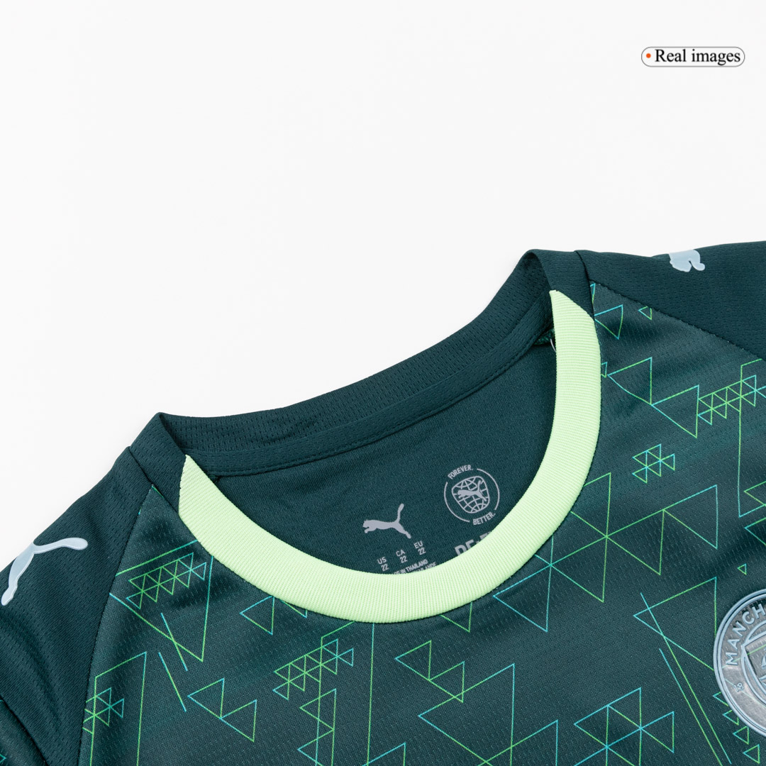 Kids Manchester City Custom Fourth Away Soccer Kits 2025/26