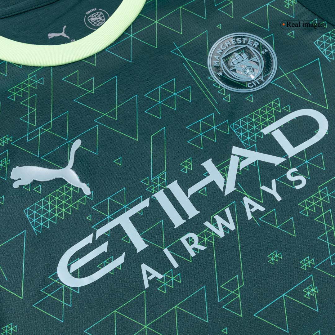 Kids Manchester City Custom Soccer Kits 2025/26 - bestsoccerstore