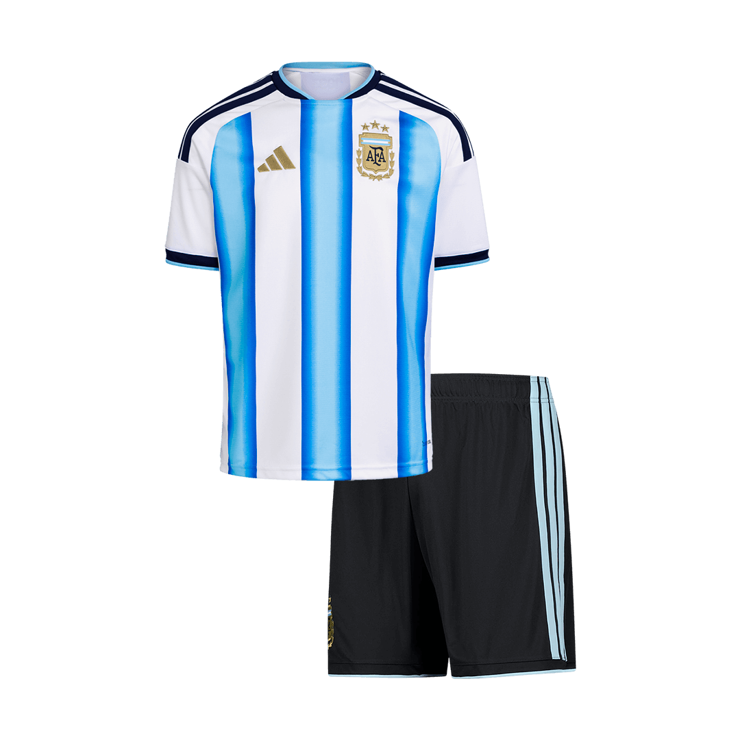 Kids Argentina Home Custom Soccer Kits World Cup 2026 - bestsoccerstore