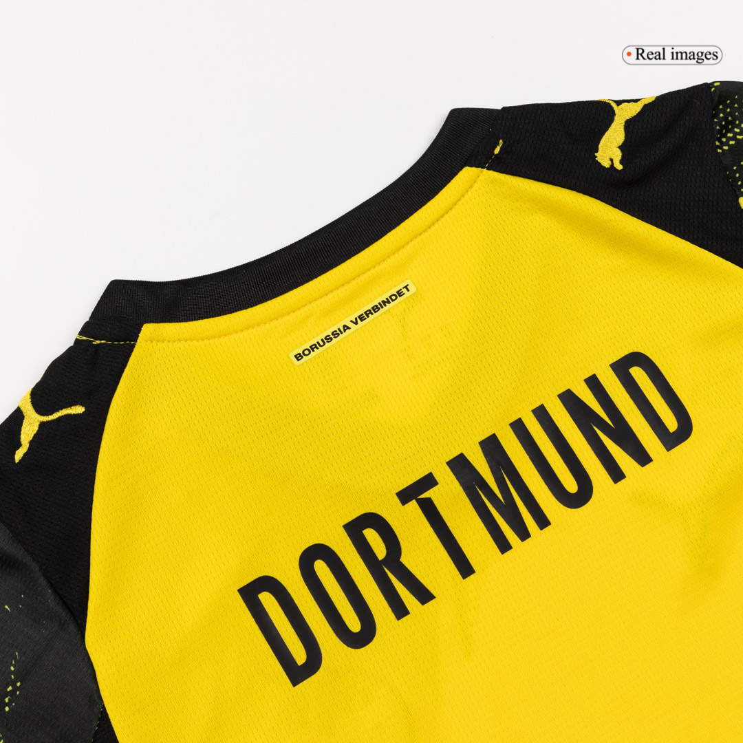 Kids Borussia Dortmund Home Custom Soccer Kits 2025/26 - bestsoccerstore