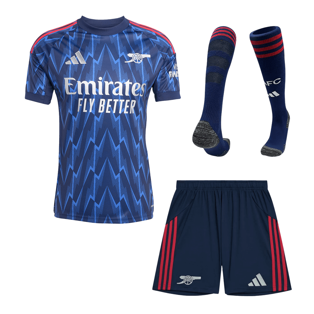 Arsenal Away 2025/26 Custom Full Soccer Kit - bestsoccerstore