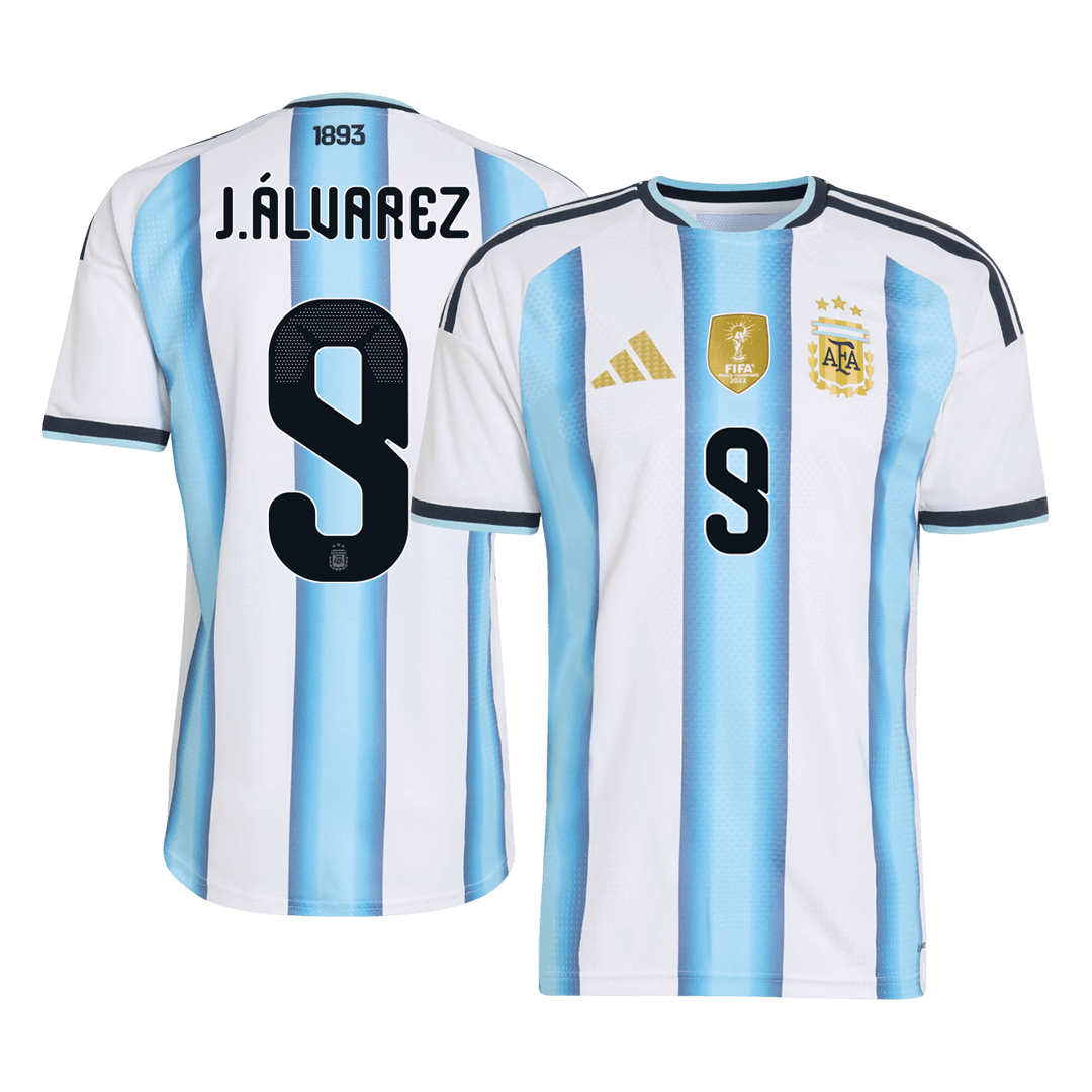 Argentina J.ÁLVAREZ #9 Home Player Version Soccer Jersey World Cup 2026 - bestsoccerstore